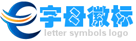 在线蓝色创意字母E网站logo徽标 演示效果