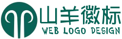 绿色背景透明标志山羊角logo设计素材 演示效果