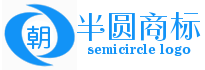 两个青色半圆组合logo商标设计素材 演示效果