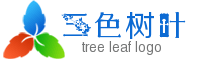 在线红绿蓝三色树叶透明logo制作 演示效果