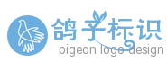 青色圈中鸽子个人网站logo图标 演示效果