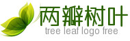 两瓣绿色树叶logo标志免费生成 演示效果