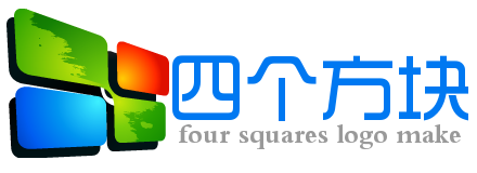 四个斜向方块公司logo免费设计 演示效果