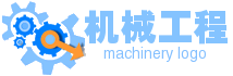 两个青色齿轮工程机械网站logo生成 演示效果