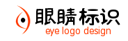 在线生成橙色眉毛黑色眼珠的眼睛logo 演示效果