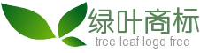 三片绿色树叶logo商标制作模板 演示效果