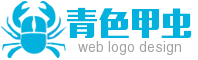 青色大甲虫昆虫网站logo徽标 演示效果