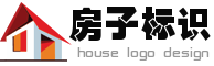 红瓦白墙小房子logo商标制作素材 演示效果