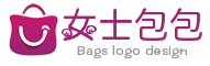 紫色手提包女包网logo标识设计素材 演示效果