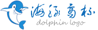 蓝色背部白色肚皮海豚logo商标生成 演示效果