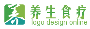 绿色圆角方块透明样字养生网logo制作 演示效果