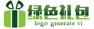 绿色礼包购物积分换礼品网站logo设计 演示效果