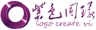 紫色粗边圆环logo在线设计器 演示效果