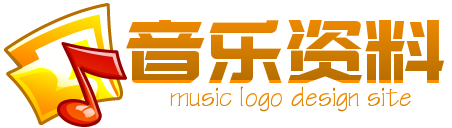 红色音符和橙色文件夹logo徽标设计 演示效果