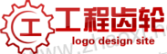 红色齿轮工程建造企业logo制作素材 演示效果