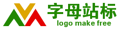 三色字母M和字母V站点logo设计站 演示效果