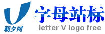 蓝色logo设计在线字母V生成免费模板 演示效果