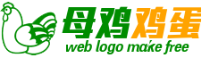 绿色老母鸡鸡蛋网logo在线设计 演示效果