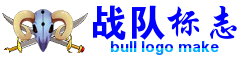 牛头和两把剑游戏战队logo徽标制作 演示效果