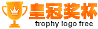 橙色皇冠奖杯销量排行网logo制作模板 演示效果