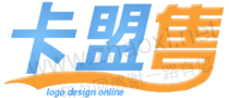 橙色尾巴售字卡盟售logo标志设计模板 演示效果
